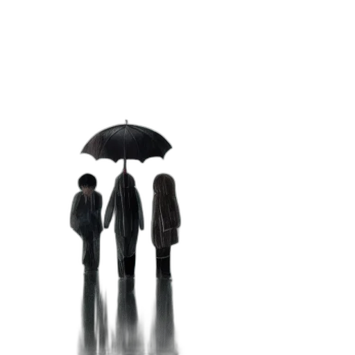 umbrella, staff, jacket, concept art transparent PNG cut-out