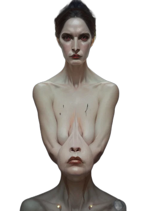 face, mask, dress, creature transparent PNG cut-out