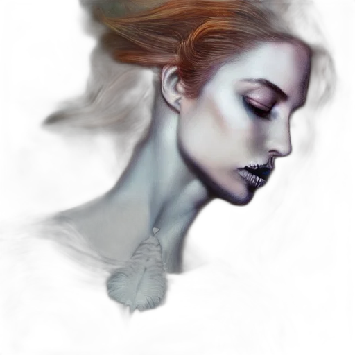 face, mask, crown, hair transparent PNG cut-out