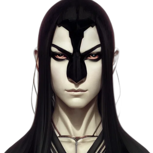 mask, face, staff, fantasy art transparent PNG cut-out