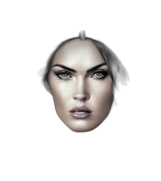 face, mask, crown, hair transparent PNG cut-out