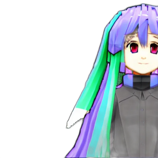 robot, dress, hair, creature transparent PNG cut-out