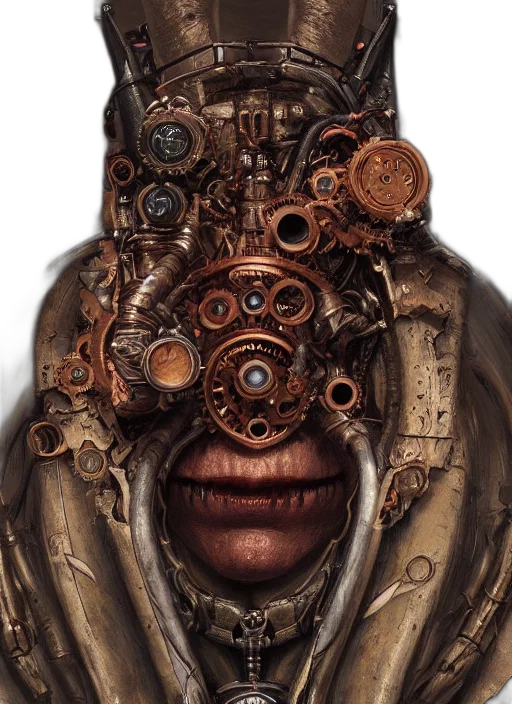 mask, face, robot, creature transparent PNG cut-out