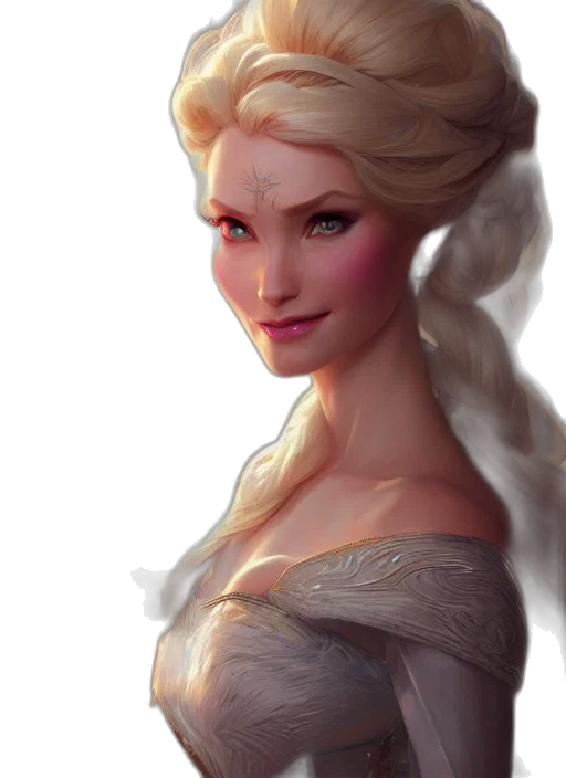 face, crown, dragon, dress transparent PNG cut-out