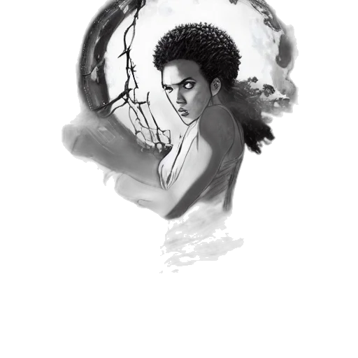 comic book art, concept art, fantasy art, photorealistic transparent PNG cut-out