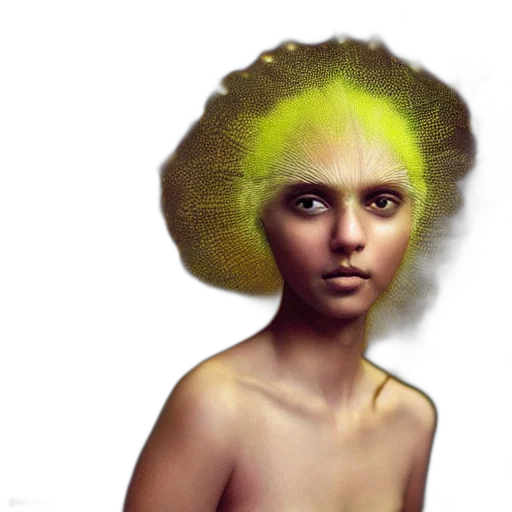hair, creature, face, crown transparent PNG cut-out