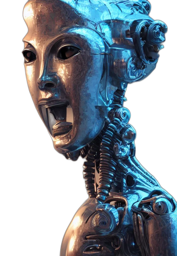 mask, robot, face, crown transparent PNG cut-out