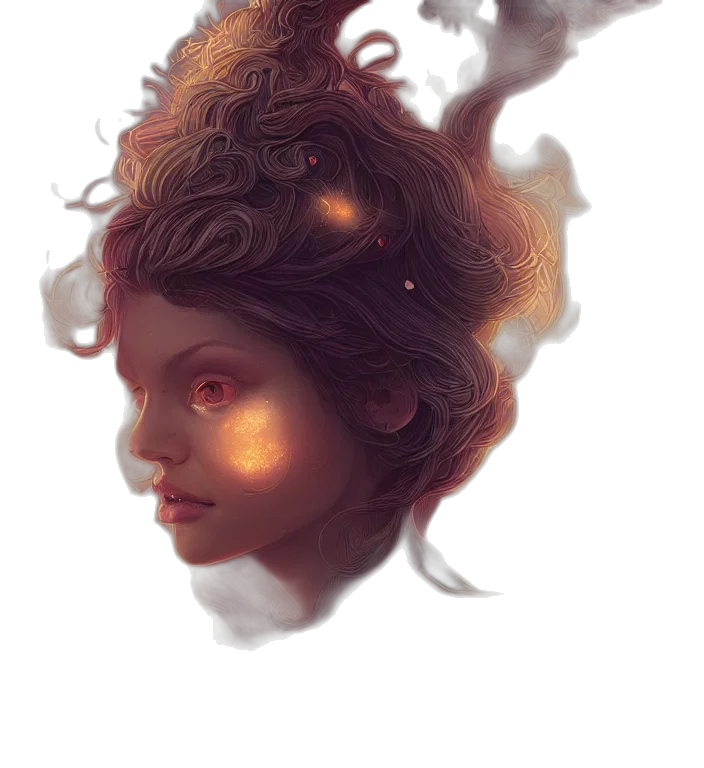 face, crown, mask, hair transparent PNG cut-out