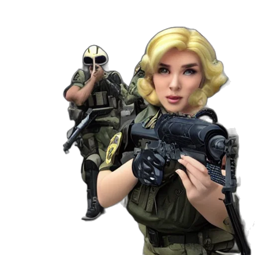 weapon, robot, face, concept art transparent PNG cut-out