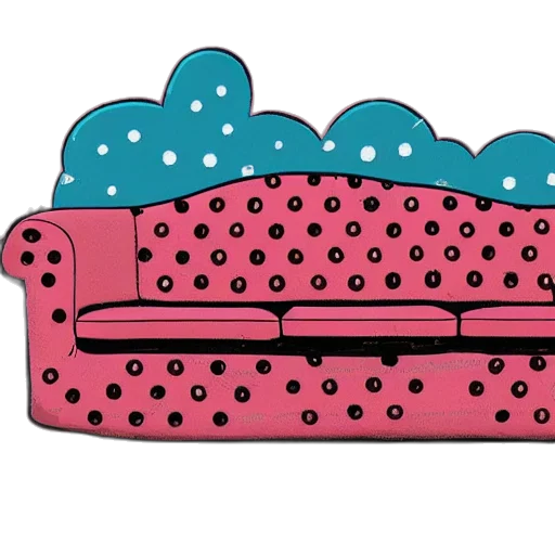 furniture, crown, 3d render, concept art transparent PNG cut-out