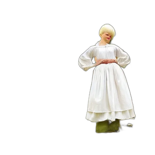 dress, 3d render, concept art, snow transparent PNG cut-out