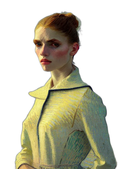jacket, staff, dress, face transparent PNG cut-out