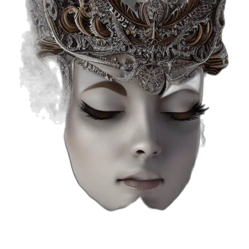 mask, crown, hat, face transparent PNG cut-out