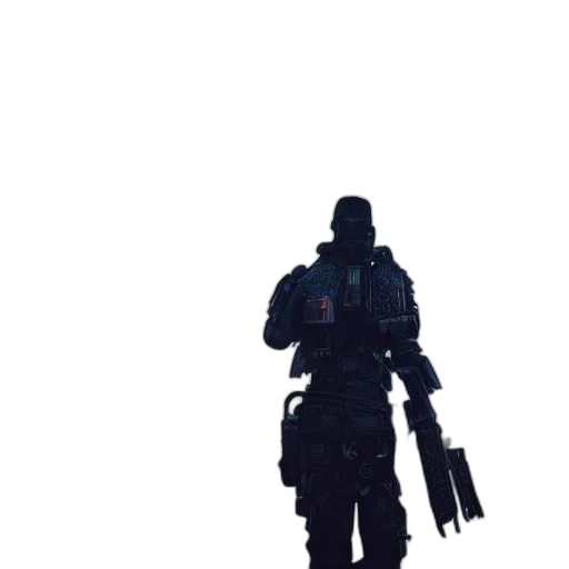 weapon, robot, staff, jacket transparent PNG cut-out