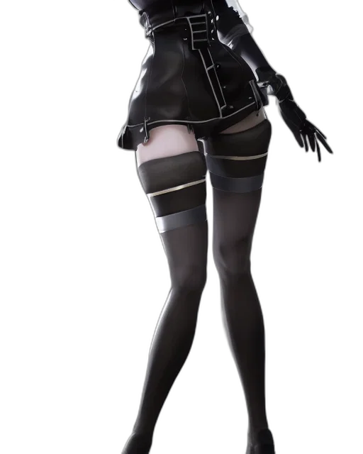 dress, jacket, staff, 3d render transparent PNG cut-out