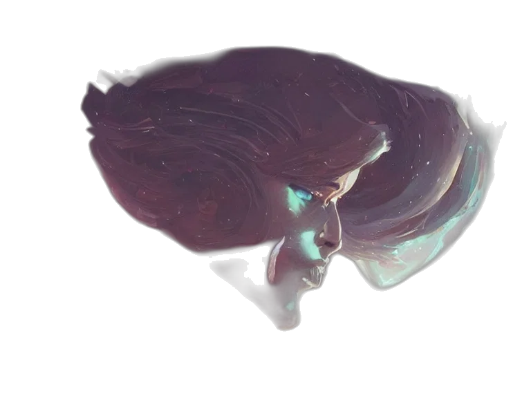 crown, hair, face, mask transparent PNG cut-out