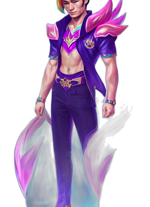 jacket, staff, concept art, fantasy art transparent PNG cut-out