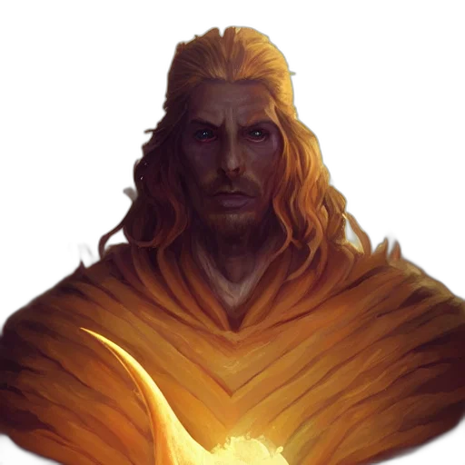 dragon, staff, face, hair transparent PNG cut-out