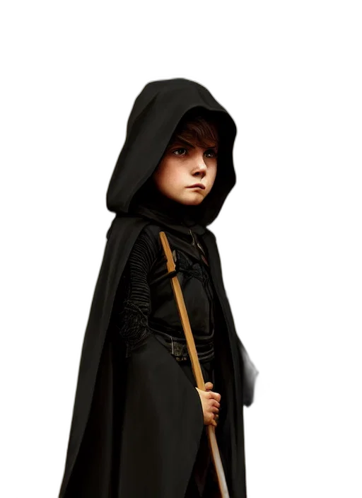 staff, jacket, sword, dress transparent PNG cut-out