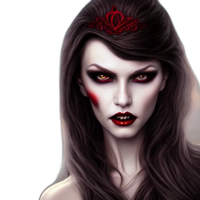 face, crown, fantasy art, photorealistic transparent PNG cut-out