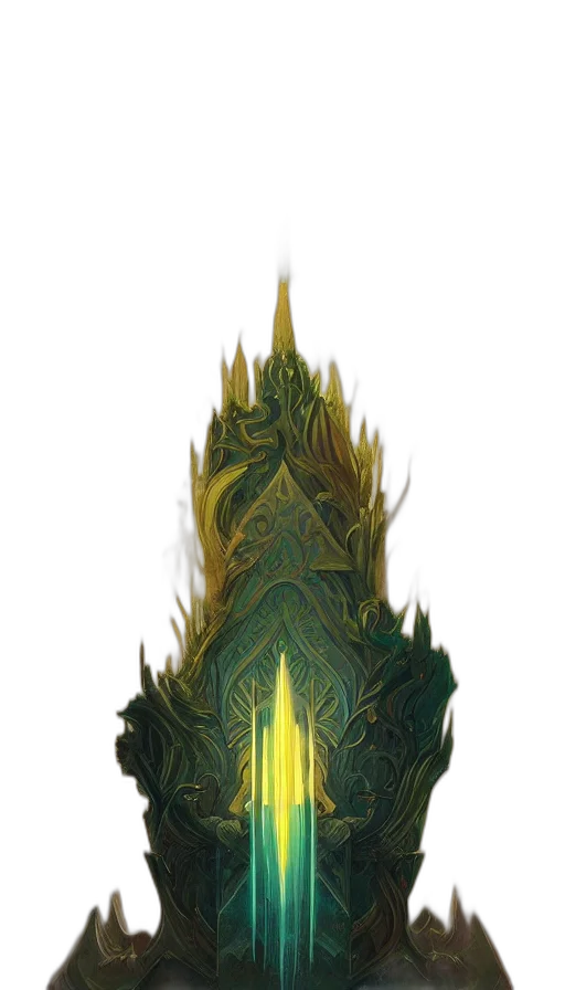 crown, dragon, sword, tree transparent PNG cut-out