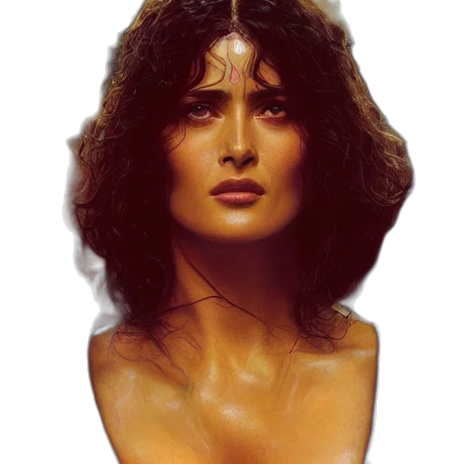 face, hair, jewelry, mask transparent PNG cut-out