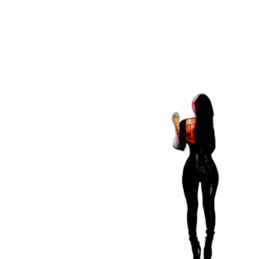 dress, hair, robot, creature transparent PNG cut-out