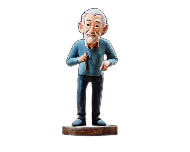 cartoon, 3d render, concept art, ian transparent PNG cut-out