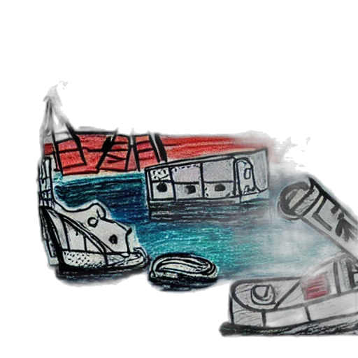 shoes, car, mask, concept art transparent PNG cut-out