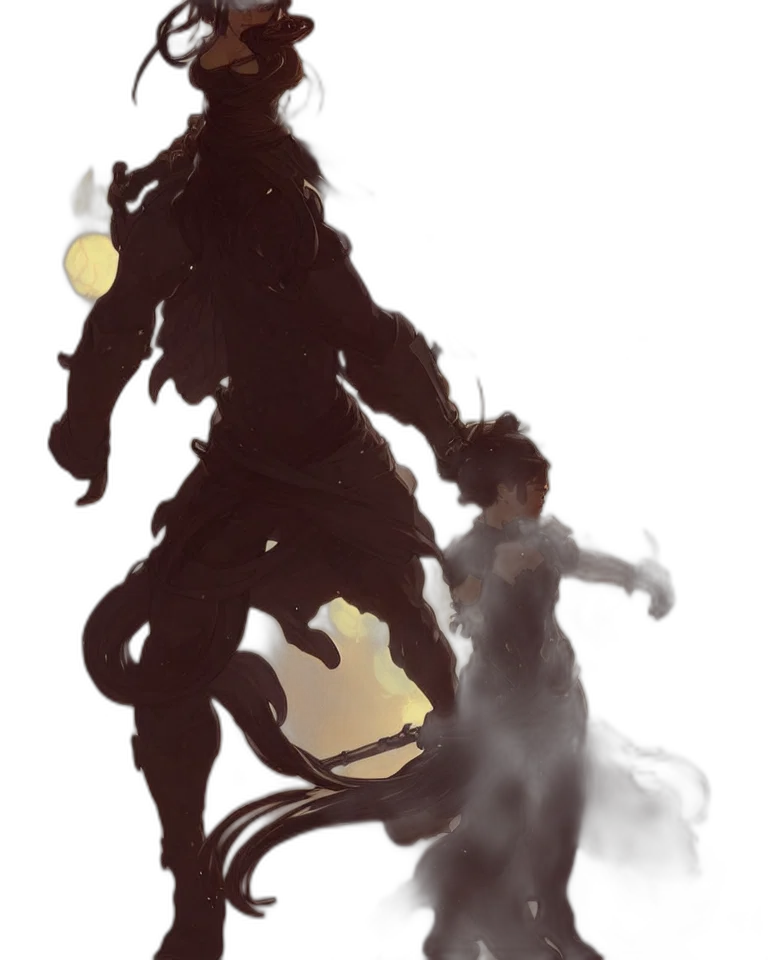 creature, staff, mask, dragon transparent PNG cut-out