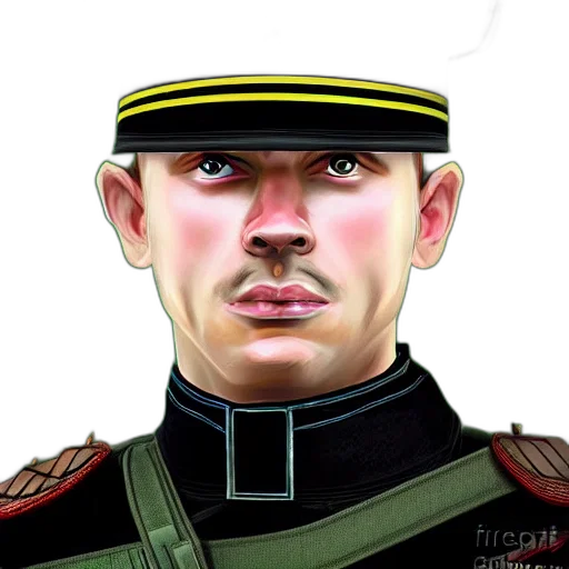 face, staff, hat, weapon transparent PNG cut-out