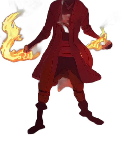 staff, jacket, mask, dragon transparent PNG cut-out