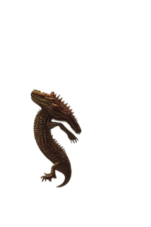 dragon, animal, creature, staff transparent PNG cut-out
