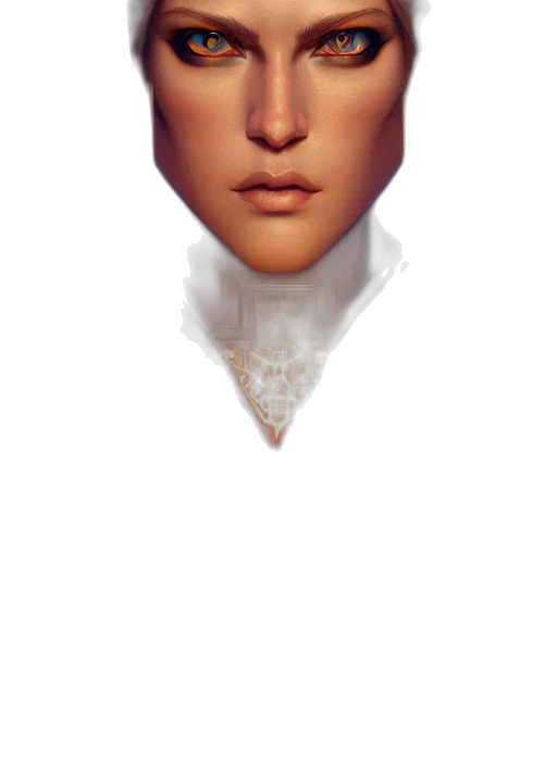 face, mask, crown, staff transparent PNG cut-out