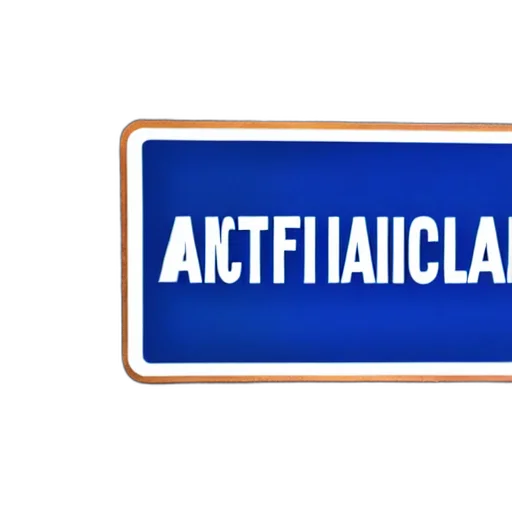 sign, says, artificial, plagiarist transparent PNG cut-out