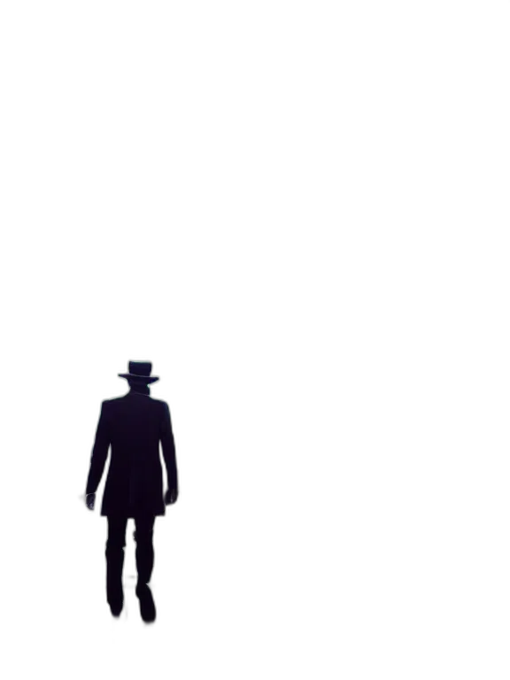 hat, robot, jacket, staff transparent PNG cut-out