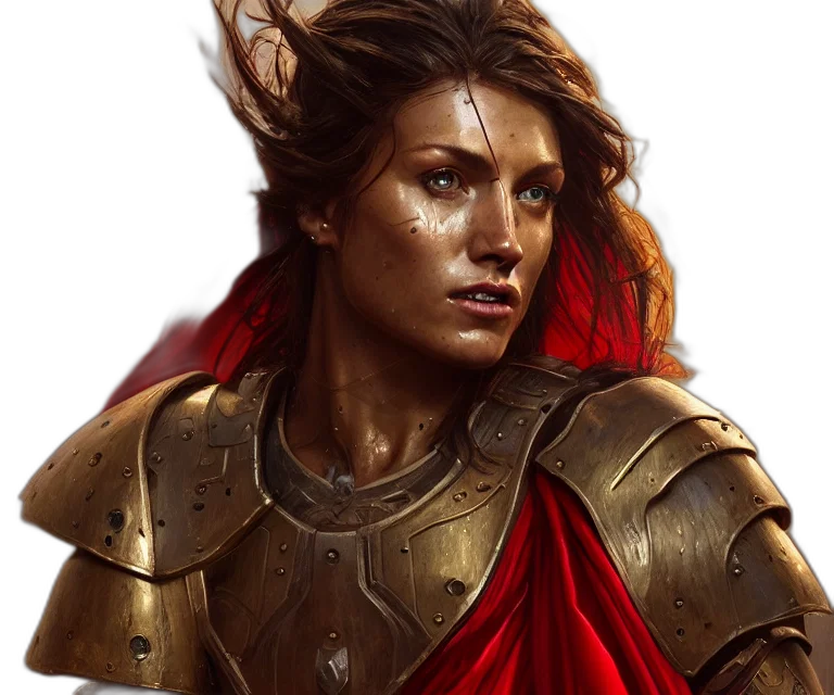 face, fantasy art, concept art, photorealistic transparent PNG cut-out