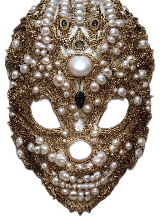 mask, jewelry, face, crown transparent PNG cut-out