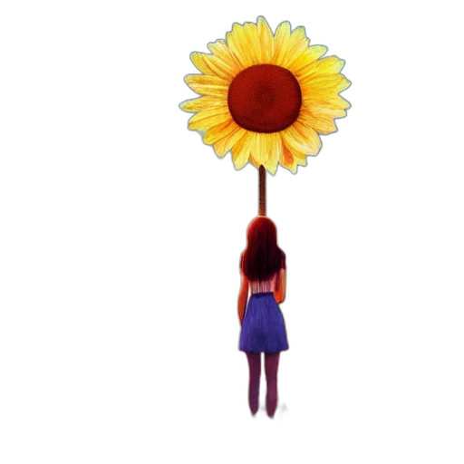 flower, dress, umbrella, crown transparent PNG cut-out
