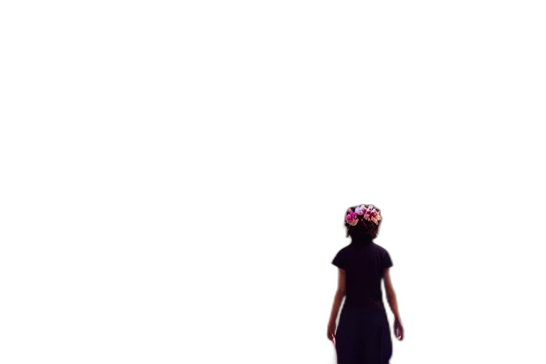 dress, crown, hat, flower transparent PNG cut-out