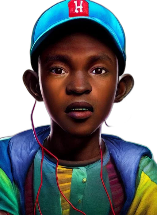 face, jacket, hat, photorealistic transparent PNG cut-out