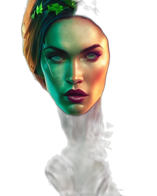 face, mask, crown, hair transparent PNG cut-out