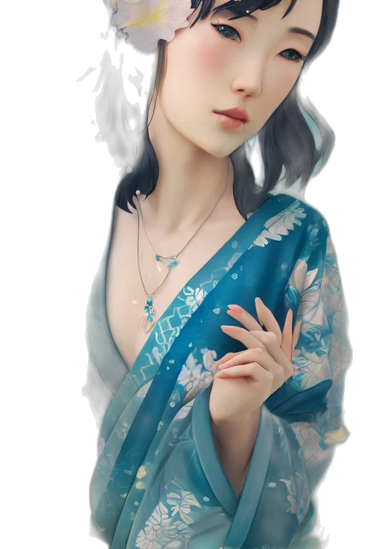 dress, jewelry, dragon, staff transparent PNG cut-out