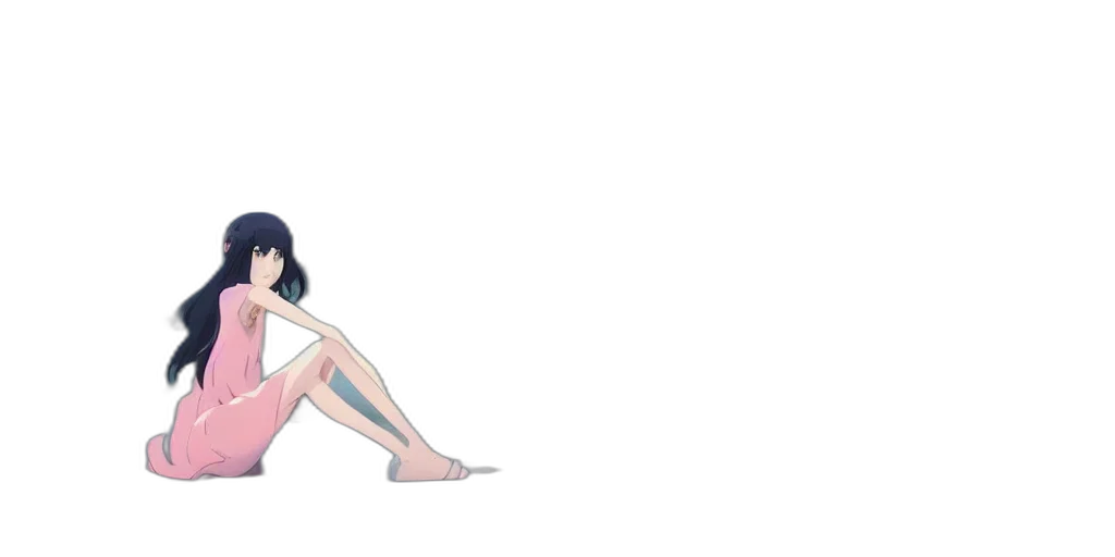 dress, anime, cartoon, concept art transparent PNG cut-out