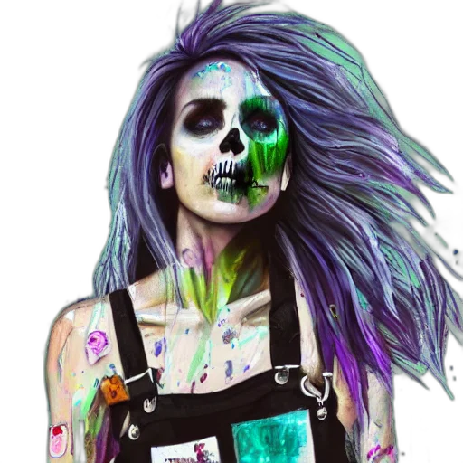 mask, face, fantasy art, watercolor transparent PNG cut-out