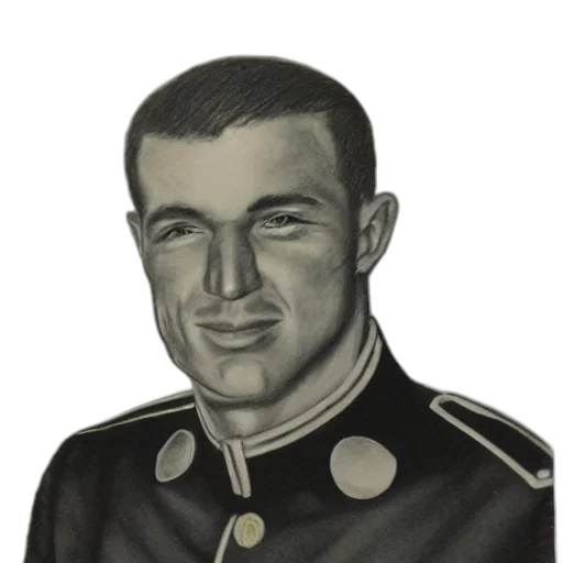 face, jacket, staff, photorealistic transparent PNG cut-out