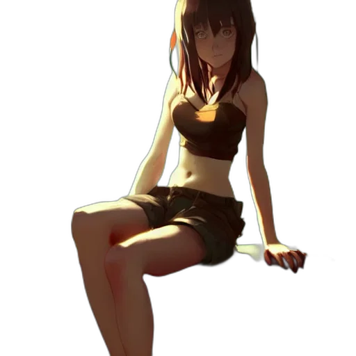 dress, staff, creature, weapon transparent PNG cut-out