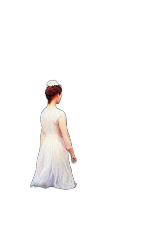dress, hat, staff, crown transparent PNG cut-out