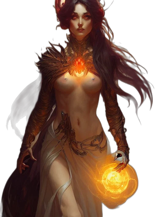 mask, dress, jewelry, fantasy art transparent PNG cut-out