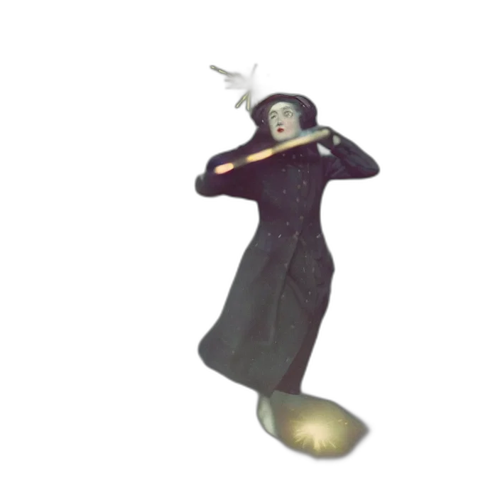 hat, staff, mask, robot transparent PNG cut-out